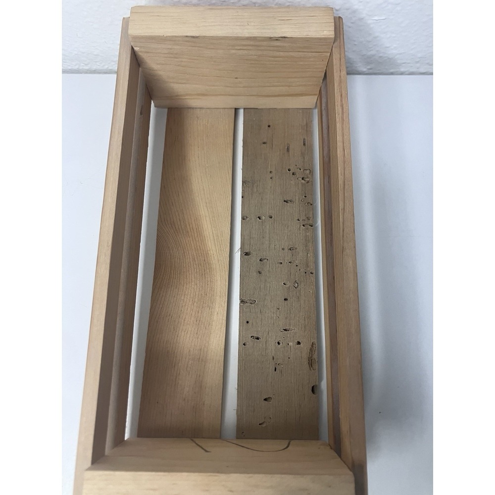 TDK THE WHEREHOUSE Cassette Tape Box Wooden Storage Case Crate Holds 12 Tapes - Picture 3 of 7